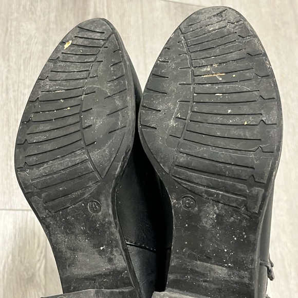 Faux leather black heeled ankle boots - Picture 7 of 9